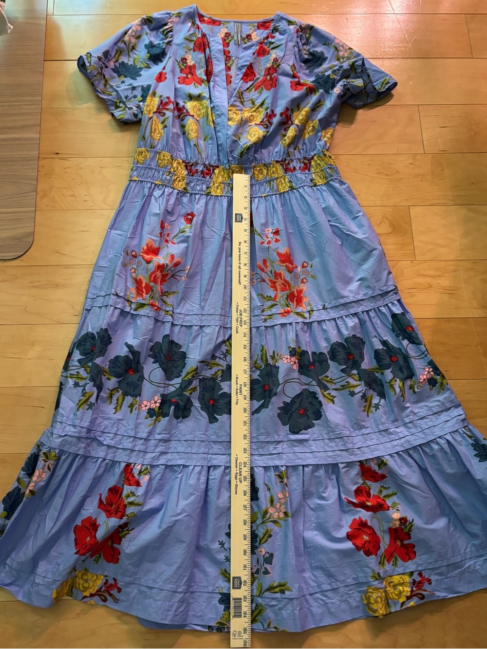Anthropologie Somerset maxi dress blue floral 1X - Picture 6 of 6